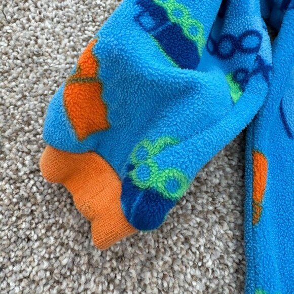 ??Vintage Disney Tigger long sleeve fleece shirt blue orange 18m - Picture 5 of 9